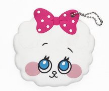 卡通便攜鏡子PVC套，可愛小羊鏡子保護套_PVC套